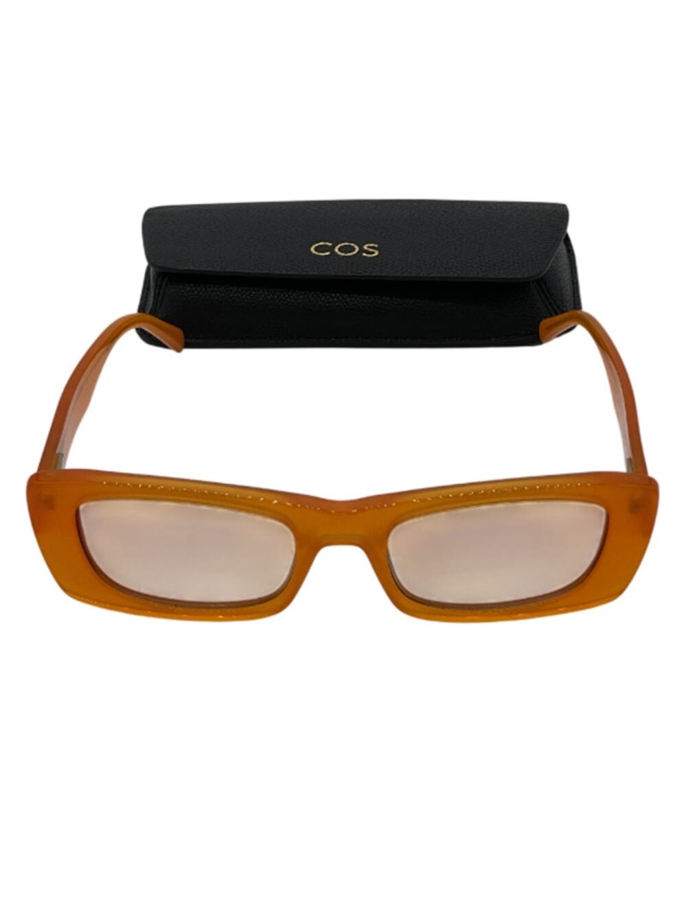 Cos Narrow Orange Cat Eye Sunglasses Size OS